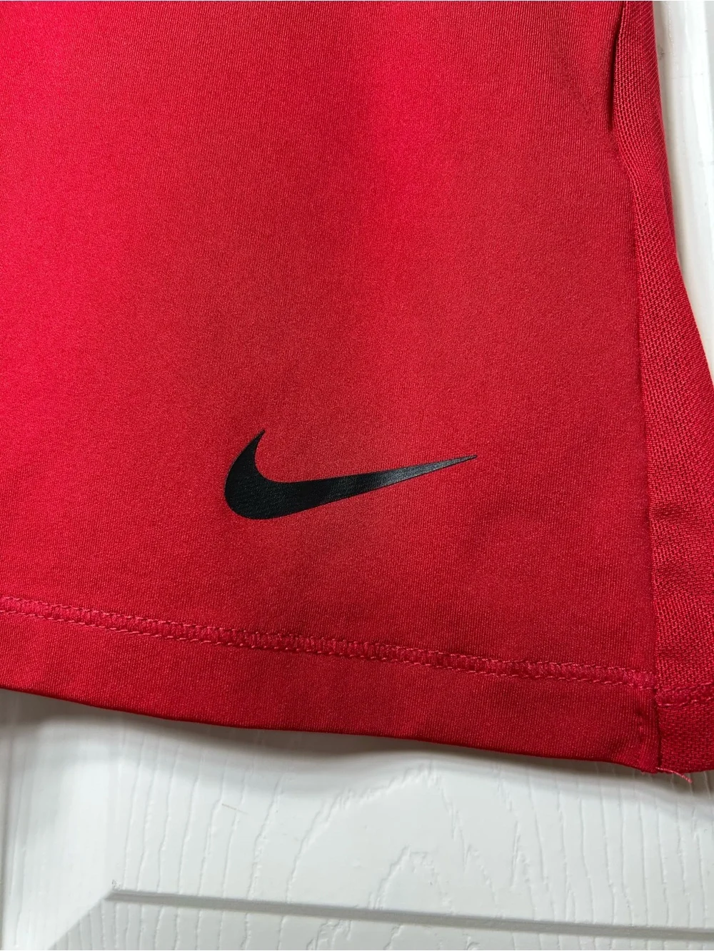Nike Pro Dri-FIT Women's Red Black Intertwist Muscle Activewear Tank Top L